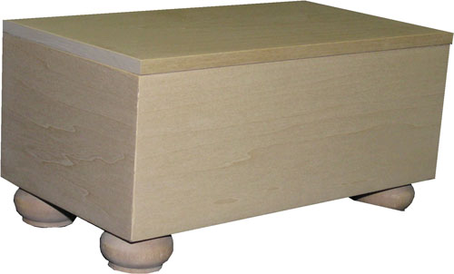 Flush Box 5" x 9" x 3 1/2" with Bun Feet